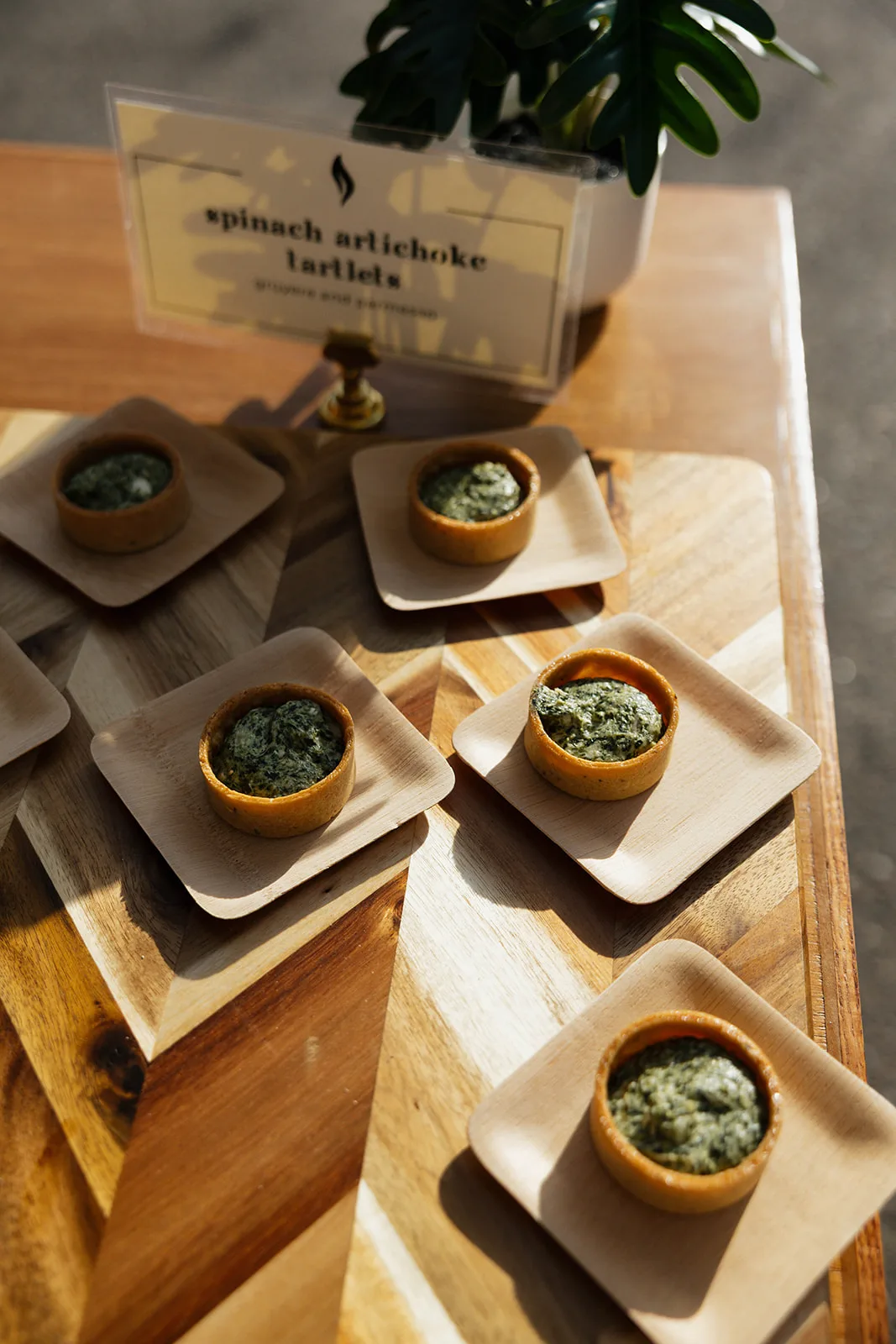 Catering passed apps detail shot